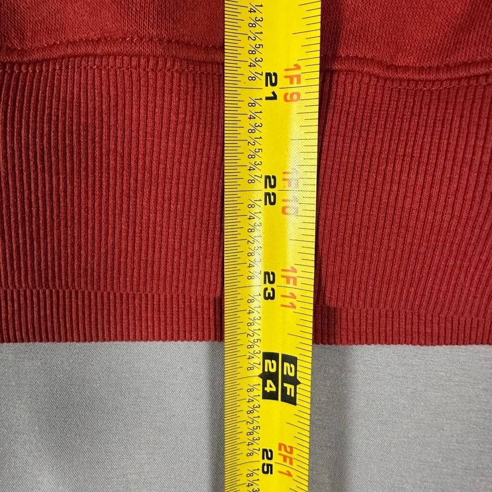 Dr Pepper Red Graphic Sweatshirt Mens Medium Raglan Distressed Logo